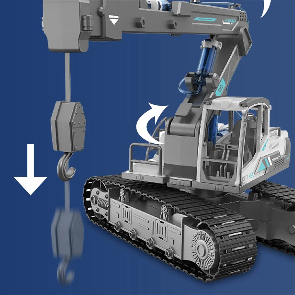 GC0106 127Pcs/Set DIY Construction Vehicle Toys Assembly Hydraulic Power Puzzle Vehicle Bulldozer STEM Model Kit for Children - 6