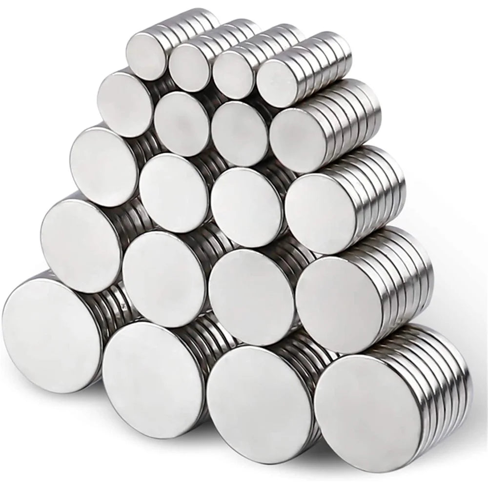 150Pcs / Set Round Design Super Strong Magnetic NdFeB Magnet (6mmx2mm, 8mmx2mm, 10mmx2mm, 12mmx2mm, 15mmx2mm) - 1