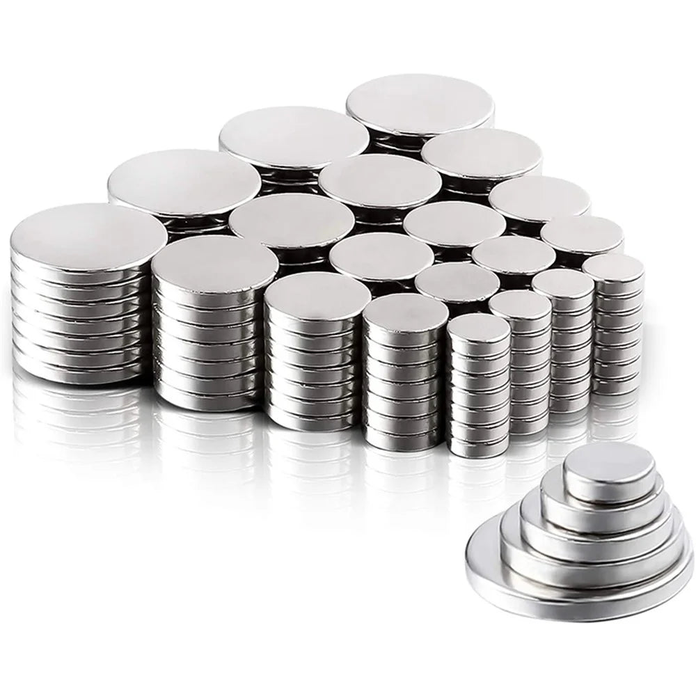 150Pcs / Set Round Design Super Strong Magnetic NdFeB Magnet (6mmx2mm, 8mmx2mm, 10mmx2mm, 12mmx2mm, 15mmx2mm) - 4