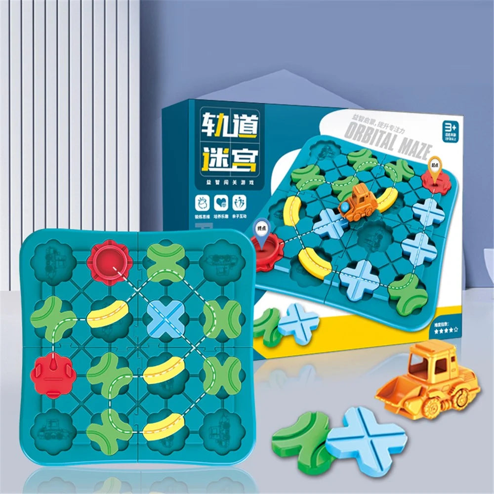 11871 Road Building Maze Car Track Toy Race Car Rail Children Maze Logic Training Educational Game Toy - 2