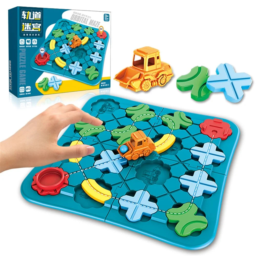 11871 Road Building Maze Car Track Toy Race Car Rail Children Maze Logic Training Educational Game Toy - 3