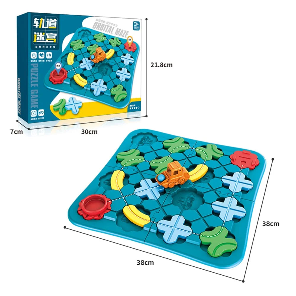 11871 Road Building Maze Car Track Toy Race Car Rail Children Maze Logic Training Educational Game Toy - 5