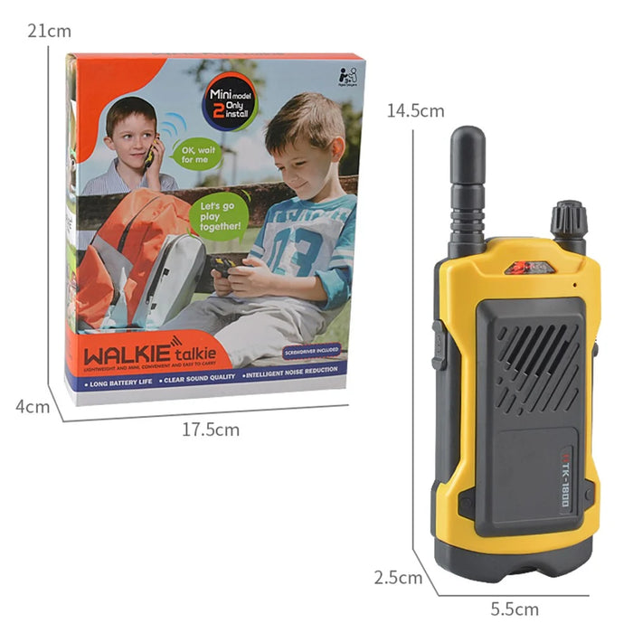 2Pcs / Set Handheld Walkie-Talkie Outdoor Indoor Mini Wireless Radio Intercom Toy for Kids - 5