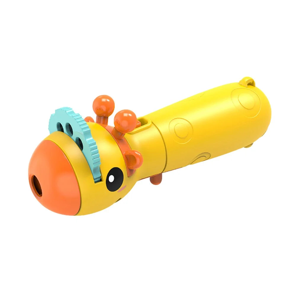 6690-1 Children Cartoon Lighting Electric Projector Educational Toys Portable Flashlight Projector Toy - Yellow - 1