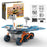 HXC0101 DIY Solar Powered Mars Rover Student Assembly STEM Kit Electric Explore Vehicle Model Science Experiment Educational Toy - Blue - 1