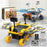 HXC0101 DIY Solar Powered Mars Rover Student Assembly STEM Kit Electric Explore Vehicle Model Science Experiment Educational Toy - Blue - 5