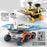 HXC0101 DIY Solar Powered Mars Rover Student Assembly STEM Kit Electric Explore Vehicle Model Science Experiment Educational Toy - Blue - 6