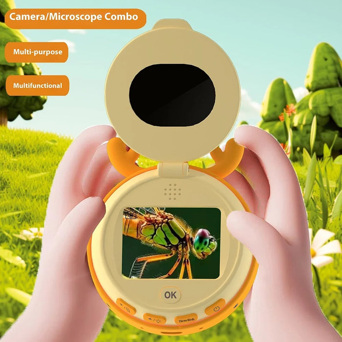 HM020F Microscope For Children 2.0 HD IPS Screen 7 LED Lights 100X Magnification Video Recorder - 7