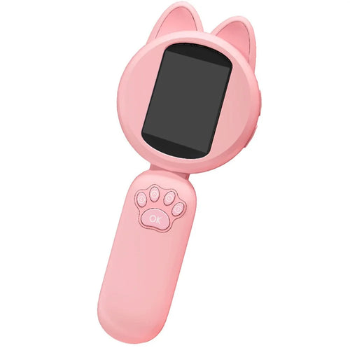 HM020B Kids Microscope 2.0 HD IPS Screen 100W Pixel 4X Zoom Handheld Digital Microscope - Pink - 1