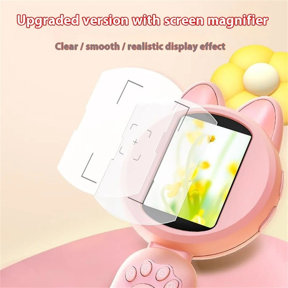 HM020B Kids Microscope 2.0 HD IPS Screen 100W Pixel 4X Zoom Handheld Digital Microscope - Pink - 2