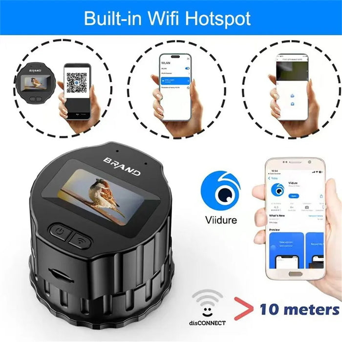 V13 WiFi Electronic Eyepiece 1.5 Inch HD Screen For Birdwatching Astronomy Telescope Universal Eyepiece - Black - 3