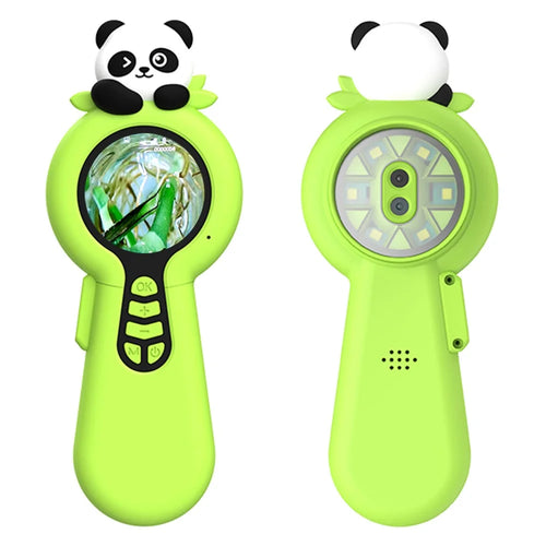F10 Handheld Microscope for Kids Outdoor Waterproof Photo Video Recording Mini Camera - Green - 1