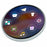 Bluetooth-Compatible Electronic Badge Dynamic Anime Pins with Touchscreen for Cosplay / Convention / Fandom - White - 1