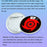 Bluetooth-Compatible Electronic Badge Dynamic Anime Pins with Touchscreen for Cosplay / Convention / Fandom - White - 3