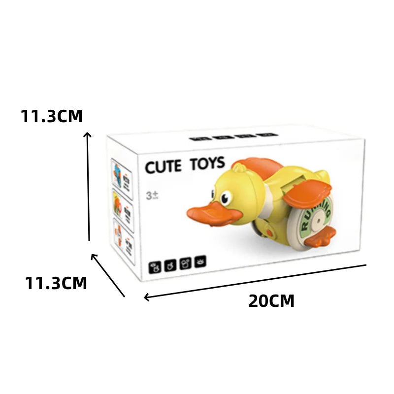 360 Degree Rotation Smart Electric Duck with Sound and Light Educational Learning Toy for Toddlers - Green - 6