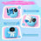 3.5 inch Cartoon Kids Digital Camera HD Screen Video Recorder Instant Print Camera Gift - Light Blue - 2