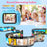3.5 inch Cartoon Kids Digital Camera HD Screen Video Recorder Instant Print Camera Gift - Light Blue - 4