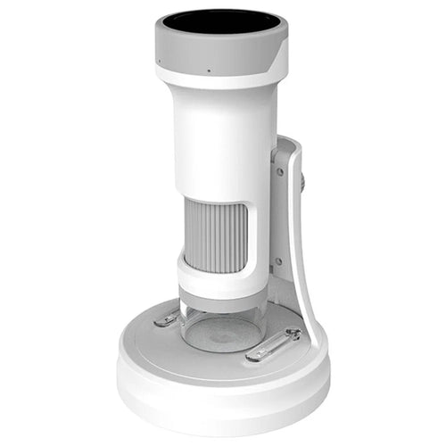 F9 4K Shooting Microscope Portable Electronic Microscope with Photo / Video Recording for Kids Students - Grey - 1