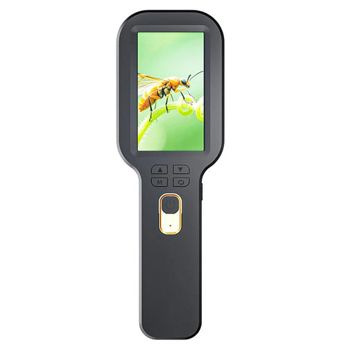 V8 500X Handheld Digital Magnifier 3 inch IPS HD Electronic Screen Magnifying Glass Support 4TB Memory Expansion for Appraisal Observation - Black - 1