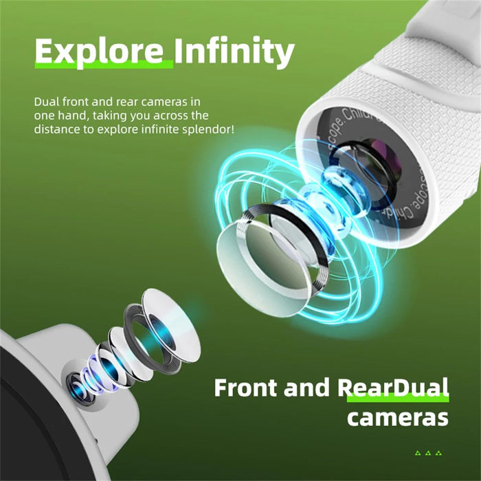 F3 HD Color Screen Handheld Microscope Electronic Digital Telescope Kids Gift with Dual Cameras and Photo  /  Video Recording - Camouflage - 4