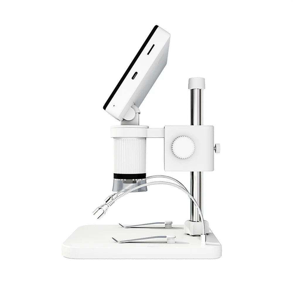 V17 5 Inch Screen 1000X Digital Microscope Handheld Integrated Magnifier for Repair / Inspection - White - 7