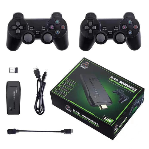 M8 128GB 4K Retro Game Stick HD Home Video Game Console with 2 Wireless Controllers - 1