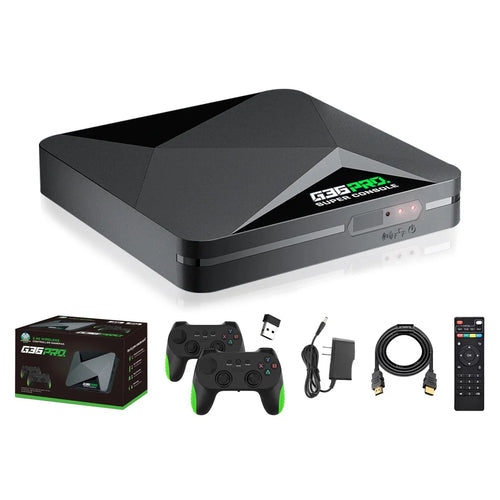 G36 Pro Dual System TV Game Console HD Retro Arcade Gamepad for 2 Players, with 64GB Memory Card - US Plug - 1
