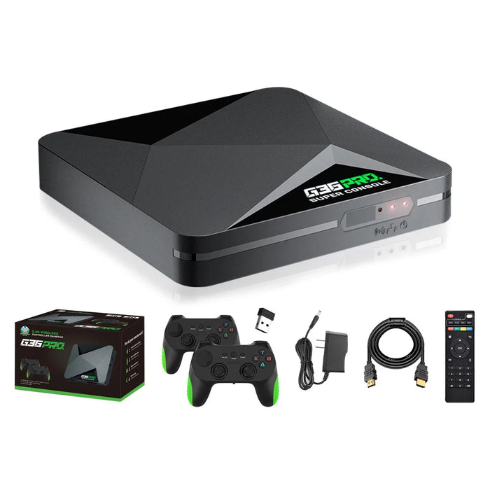 G36 Pro Dual System TV Game Console HD Retro Arcade Gamepad for 2 Players, with 64GB Memory Card - US Plug - 1