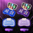 Interactive Music Game Console for Kids Gift 4 Game Modes Handheld Dance Machine with LED Light (without Battery) - Purple - 3
