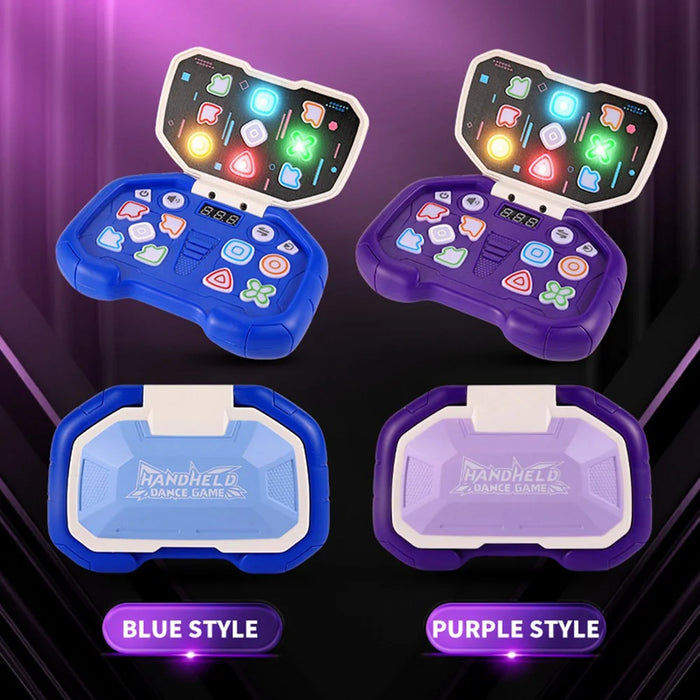 Interactive Music Game Console for Kids Gift 4 Game Modes Handheld Dance Machine with LED Light (without Battery) - Purple - 3