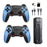 X2 Blue HD Gaming Console Wireless TV Game System for Dual Player Home Entertainment, with 64GB TF Card - 1