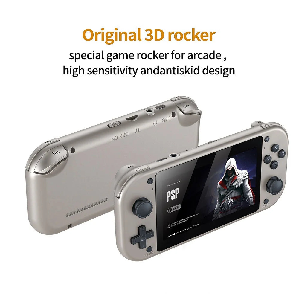 M17 4.3 Inch HD Screen Handheld Video Game Console 20000+ Games Portable Retro Gamepad, with 64GB TF Card - 3