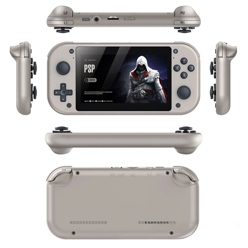 M17 4.3 Inch HD Screen Handheld Video Game Console 20000+ Games Portable Retro Gamepad, with 64GB TF Card - 7