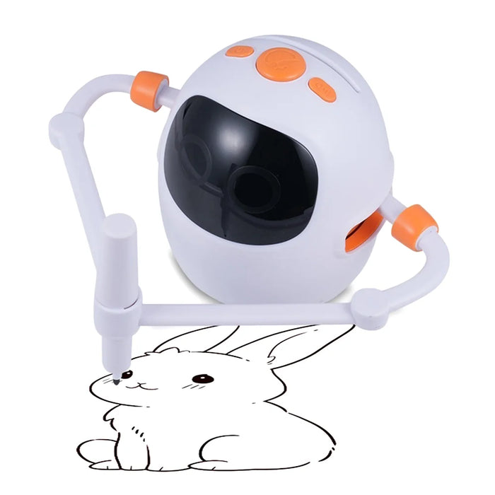 K11 Drawing Robot for Children 4-6 Years Smart Art Instructor Interactive Educational Toy - White - 1