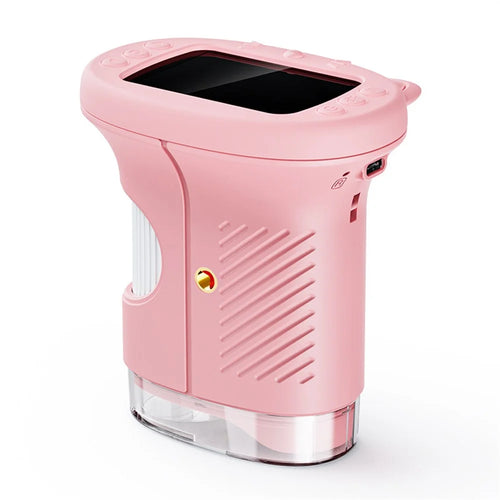 Kids Digital Microscope Camera Outdoor Science Educational Toy Electronic Magnifier Without Memory Card - Pink - 1