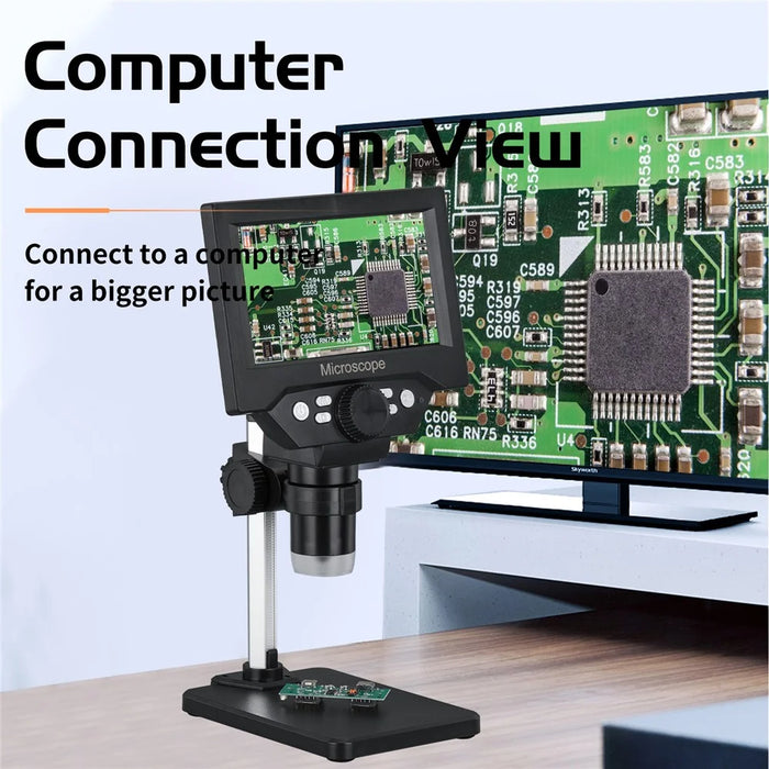 G5 1000X Magnification Zoom 5.5 Inch Digital Microscope 1080P 10 Megapixels HD Microscope - 3