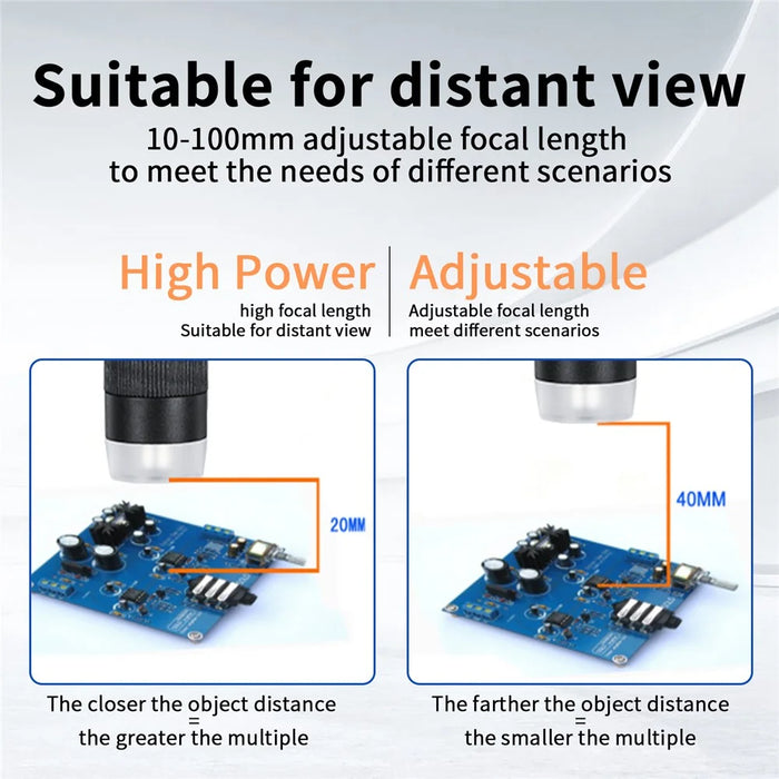 G5 1000X Magnification Zoom 5.5 Inch Digital Microscope 1080P 10 Megapixels HD Microscope - 6