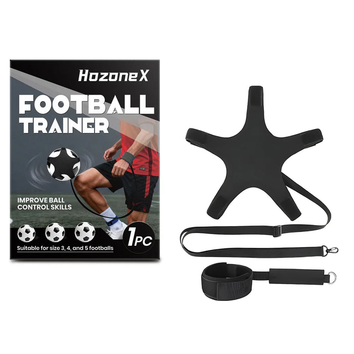 HOZONEX Soccer Trainer Ball Control Trainer Adjustable Wristband Auto Rebound Kit Compatible 3/4/5 Size Balls - 1