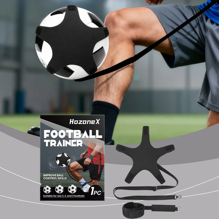HOZONEX Soccer Trainer Ball Control Trainer Adjustable Wristband Auto Rebound Kit Compatible 3/4/5 Size Balls - 2