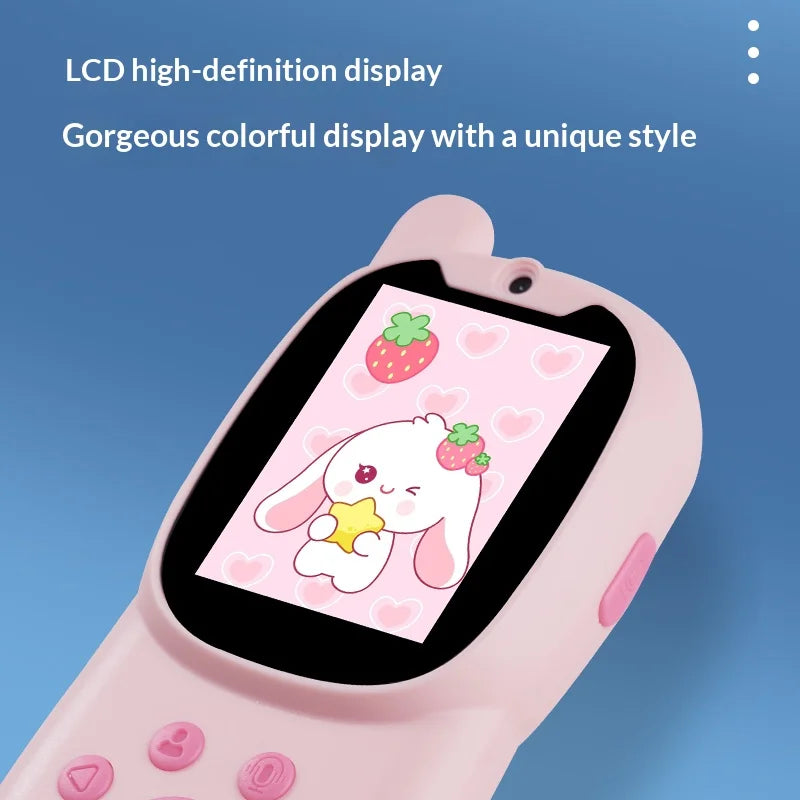 K12 2Pcs / Set 2.0 Inch IPS Screen Children Video Walkie Talkie 2.4G WiFi Remote Intercom Toy for Kids - Blue+Pink - 7