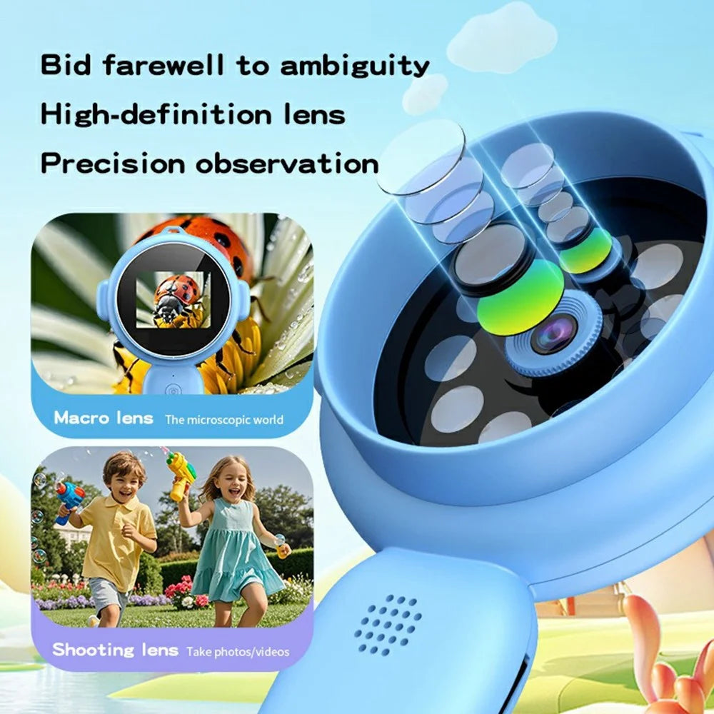 Y11 500X Magnification Camera 2.0 Inch HD Screen Digital Microscope Educational Science Toy for Children (without TF Card) - Purple - 4