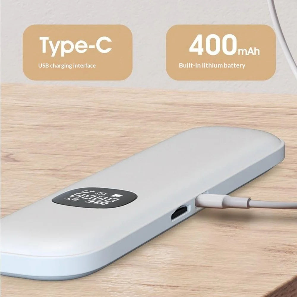 BLD007 Under Pillow Bone Conduction Bluetooth-Compatible Speaker LED Display White Noise Sleep Aid - Black - 7