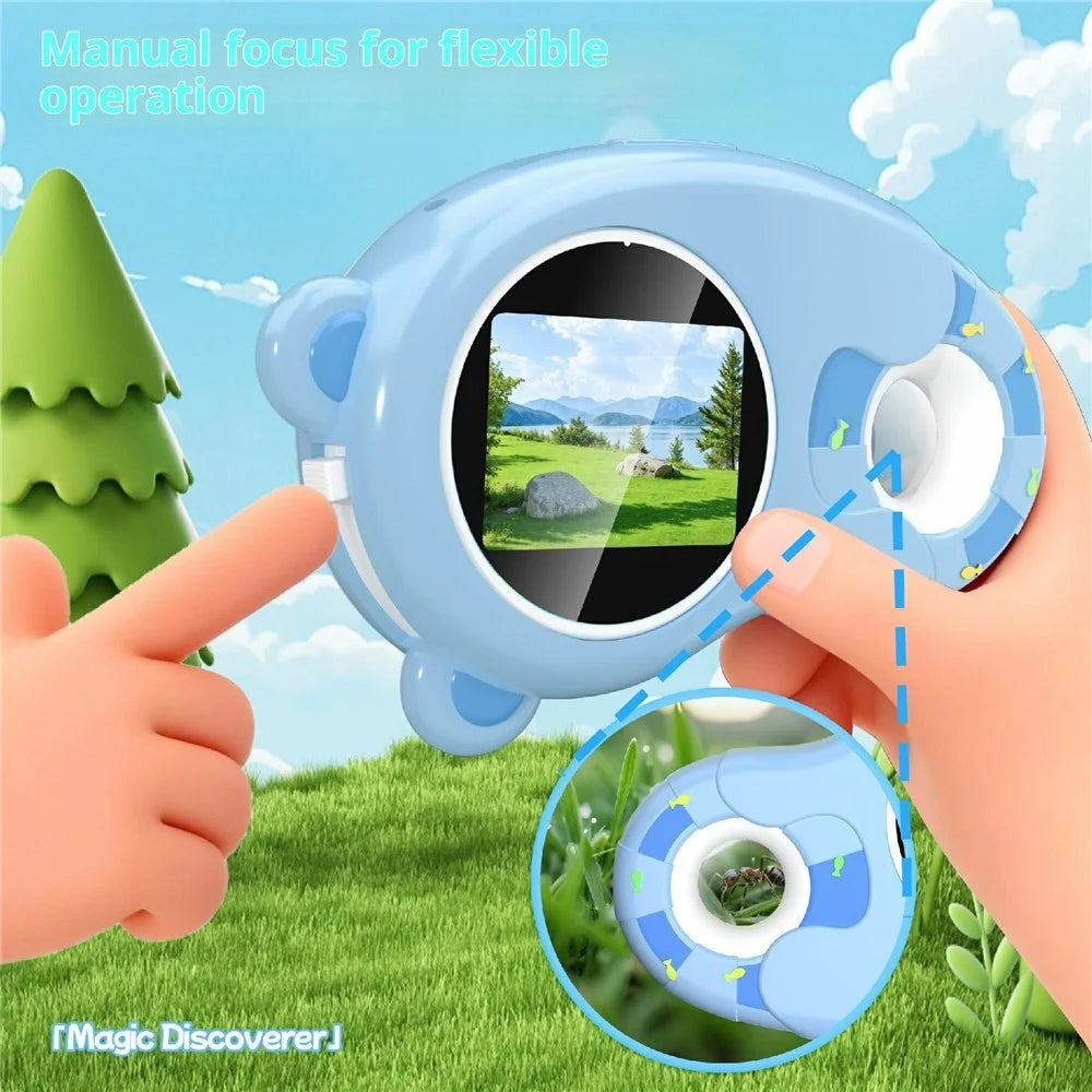 HM020H Kids Digital Microscope 2.0 Inch Screen 6 LED Lights Handheld Magnifier Educational Toy for STEM Learning - 5