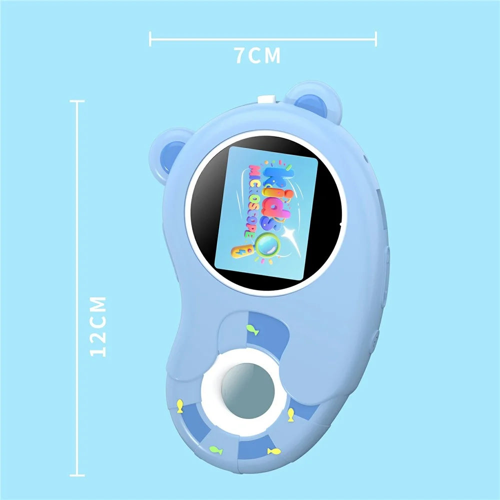 HM020H Kids Digital Microscope 2.0 Inch Screen 6 LED Lights Handheld Magnifier Educational Toy for STEM Learning - 7