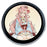 N88 Electronic Badge 1.85 inch Touchscreen Display Bluetooth-compatible Magnetic Anime Badge - Silver - 1