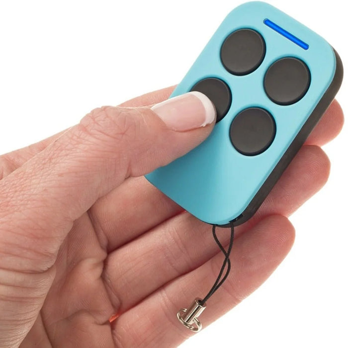 280-868MHz 4 Frequency Universal Garage Door Opener Remote Control Duplicator Compatible with CAME/Liftmaster/Hormann - Blue - 1
