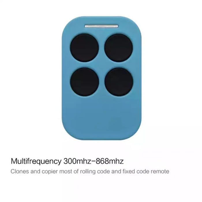 280-868MHz 4 Frequency Universal Garage Door Opener Remote Control Duplicator Compatible with CAME/Liftmaster/Hormann - Blue - 5