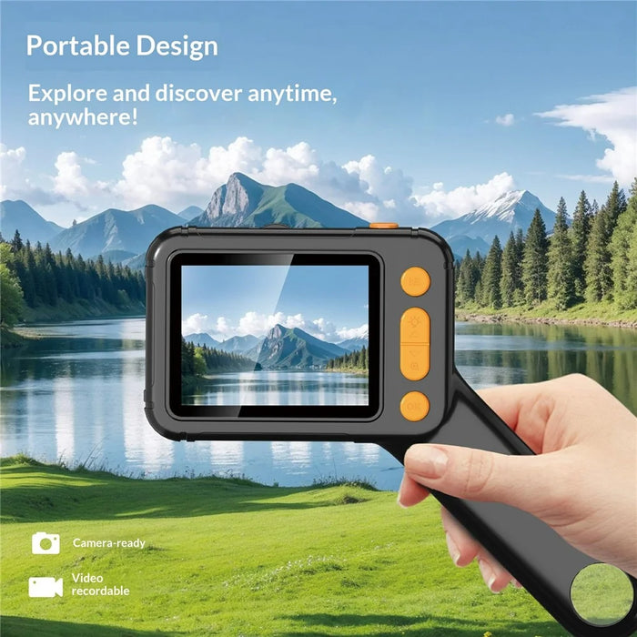 HM028B 2.8in Digital Microscope 8 LED Adjustable Camera Video Handheld Magnifier for Kids Electronic Repair - 5