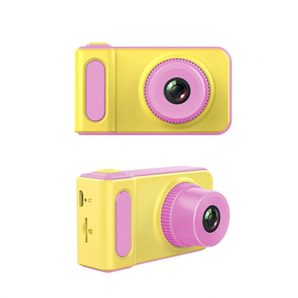 Mini 1080P Portable 2 Inch IPS Screen Digital Video Kids Camera - Pink - 3