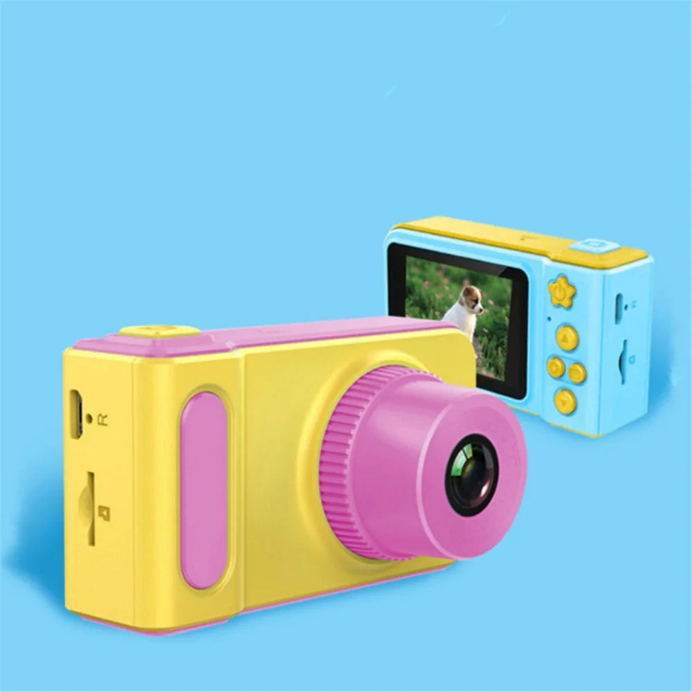 Mini 1080P Portable 2 Inch IPS Screen Digital Video Kids Camera - Pink - 4